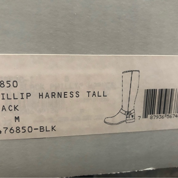 Frye Women’s Black Leather Phillip Harness Tall Boots Sz 7 - Picture 10 of 10